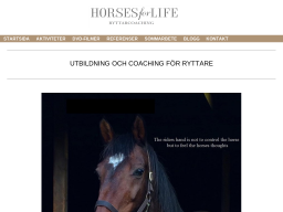 www.horsesforlife.se