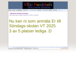 www.viljashundskola.se